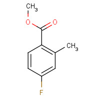 174403-69-1 methyl 4-fluoro-2-methylbenzoate chemical structure
