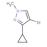 1257637-80-1 4-bromo-3-cyclopropyl-1-methylpyrazole chemical structure