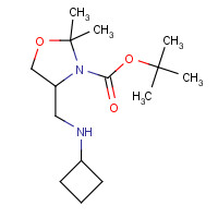 1284248-82-3 tert-butyl 4-[(cyclobutylamino)methyl]-2,2-dimethyl-1,3-oxazolidine-3-carboxylate chemical structure