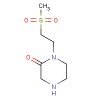 870007-75-3 1-(2-methylsulfonylethyl)piperazin-2-one chemical structure