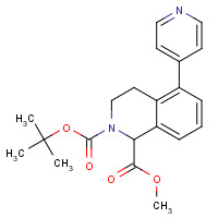 1430563-93-1 2-O-tert-butyl 1-O-methyl 5-pyridin-4-yl-3,4-dihydro-1H-isoquinoline-1,2-dicarboxylate chemical structure