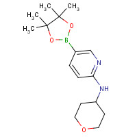 1239074-11-3 N-(oxan-4-yl)-5-(4,4,5,5-tetramethyl-1,3,2-dioxaborolan-2-yl)pyridin-2-amine chemical structure