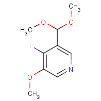 1142191-54-5 3-(dimethoxymethyl)-4-iodo-5-methoxypyridine chemical structure