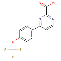 912850-80-7 4-[4-(trifluoromethoxy)phenyl]pyrimidine-2-carboxylic acid chemical structure