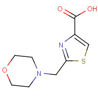 933689-61-3 2-(morpholin-4-ylmethyl)-1,3-thiazole-4-carboxylic acid chemical structure
