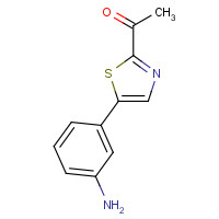 1312535-31-1 1-[5-(3-aminophenyl)-1,3-thiazol-2-yl]ethanone chemical structure