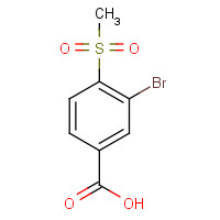 39058-84-9 3-bromo-4-methylsulfonylbenzoic acid chemical structure
