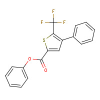 256348-27-3 phenyl 4-phenyl-5-(trifluoromethyl)thiophene-2-carboxylate chemical structure