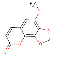 28843-40-5 4-methoxy-[1,3]dioxolo[4,5-h]chromen-8-one chemical structure