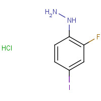 502496-29-9 (2-fluoro-4-iodophenyl)hydrazine;hydrochloride chemical structure