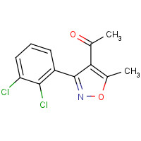266679-19-0 1-[3-(2,3-dichlorophenyl)-5-methyl-1,2-oxazol-4-yl]ethanone chemical structure