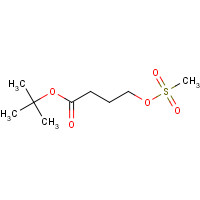 112663-43-1 tert-butyl 4-methylsulfonyloxybutanoate chemical structure