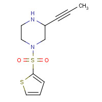 1361224-35-2 3-prop-1-ynyl-1-thiophen-2-ylsulfonylpiperazine chemical structure