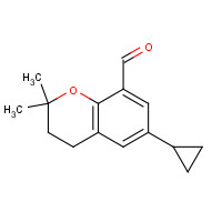 1350761-50-0 6-cyclopropyl-2,2-dimethyl-3,4-dihydrochromene-8-carbaldehyde chemical structure