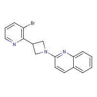 1349873-35-3 2-[3-(3-bromopyridin-2-yl)azetidin-1-yl]quinoline chemical structure