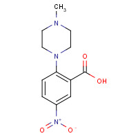 78244-06-1 2-(4-methylpiperazin-1-yl)-5-nitrobenzoic acid chemical structure