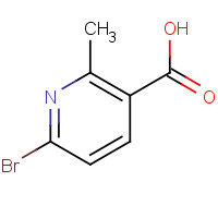 1060805-97-1 6-bromo-2-methylpyridine-3-carboxylic acid chemical structure