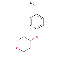 906352-72-5 4-[4-(bromomethyl)phenoxy]oxane chemical structure