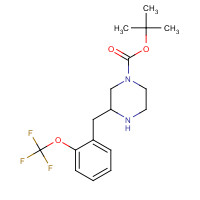 886773-81-5 tert-butyl 3-[[2-(trifluoromethoxy)phenyl]methyl]piperazine-1-carboxylate chemical structure