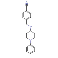 198649-64-8 4-[[(1-phenylpiperidin-4-yl)amino]methyl]benzonitrile chemical structure