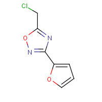 501653-22-1 5-(chloromethyl)-3-(furan-2-yl)-1,2,4-oxadiazole chemical structure
