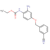 1043425-04-2 ethyl N-[2-amino-4-[(3-cyanophenyl)methoxy]phenyl]carbamate chemical structure