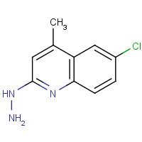 21703-54-8 (6-chloro-4-methylquinolin-2-yl)hydrazine chemical structure