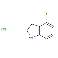 1210147-74-2 4-fluoro-2,3-dihydro-1H-indole;hydrochloride chemical structure