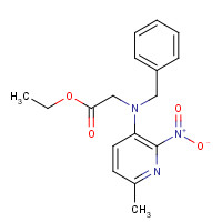 721921-40-0 ethyl 2-[benzyl-(6-methyl-2-nitropyridin-3-yl)amino]acetate chemical structure