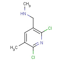 960595-49-7 1-(2,6-dichloro-5-methylpyridin-3-yl)-N-methylmethanamine chemical structure