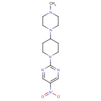1453212-65-1 2-[4-(4-methylpiperazin-1-yl)piperidin-1-yl]-5-nitropyrimidine chemical structure