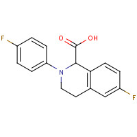 1260638-18-3 6-fluoro-2-(4-fluorophenyl)-3,4-dihydro-1H-isoquinoline-1-carboxylic acid chemical structure