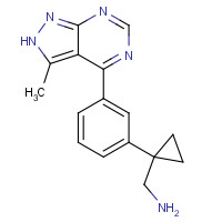 1363197-97-0 [1-[3-(3-methyl-2H-pyrazolo[3,4-d]pyrimidin-4-yl)phenyl]cyclopropyl]methanamine chemical structure