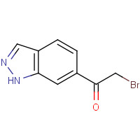 1239480-86-4 2-bromo-1-(1H-indazol-6-yl)ethanone chemical structure