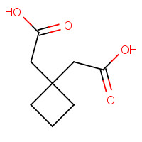 1075-98-5 2-[1-(carboxymethyl)cyclobutyl]acetic acid chemical structure