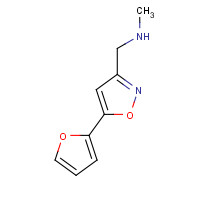 857348-51-7 1-[5-(furan-2-yl)-1,2-oxazol-3-yl]-N-methylmethanamine chemical structure