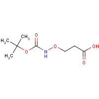 68754-59-6 3-[(2-methylpropan-2-yl)oxycarbonylamino]oxypropanoic acid chemical structure