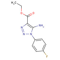28924-58-5 ethyl 5-amino-1-(4-fluorophenyl)triazole-4-carboxylate chemical structure