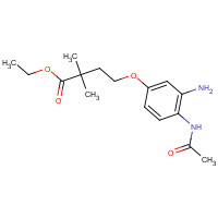 808747-09-3 ethyl 4-(4-acetamido-3-aminophenoxy)-2,2-dimethylbutanoate chemical structure