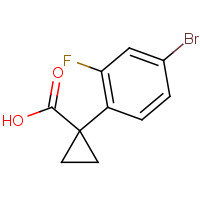 872422-15-6 1-(4-bromo-2-fluorophenyl)cyclopropane-1-carboxylic acid chemical structure