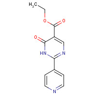 56406-44-1 ethyl 6-oxo-2-pyridin-4-yl-1H-pyrimidine-5-carboxylate chemical structure