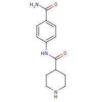 609780-49-6 N-(4-carbamoylphenyl)piperidine-4-carboxamide chemical structure
