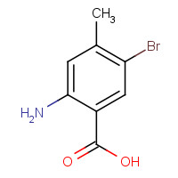 106976-24-3 2-amino-5-bromo-4-methylbenzoic acid chemical structure