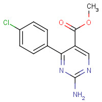 1133115-56-6 methyl 2-amino-4-(4-chlorophenyl)pyrimidine-5-carboxylate chemical structure