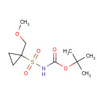 681808-27-5 tert-butyl N-[1-(methoxymethyl)cyclopropyl]sulfonylcarbamate chemical structure