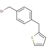 1007847-74-6 2-[[4-(bromomethyl)phenyl]methyl]thiophene chemical structure