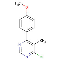 637353-00-5 4-chloro-6-(4-methoxyphenyl)-5-methylpyrimidine chemical structure