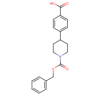 885274-62-4 4-(1-phenylmethoxycarbonylpiperidin-4-yl)benzoic acid chemical structure