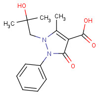 913376-56-4 1-(2-hydroxy-2-methylpropyl)-5-methyl-3-oxo-2-phenylpyrazole-4-carboxylic acid chemical structure
