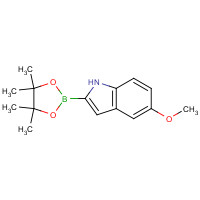 683229-62-1 5-methoxy-2-(4,4,5,5-tetramethyl-1,3,2-dioxaborolan-2-yl)-1H-indole chemical structure